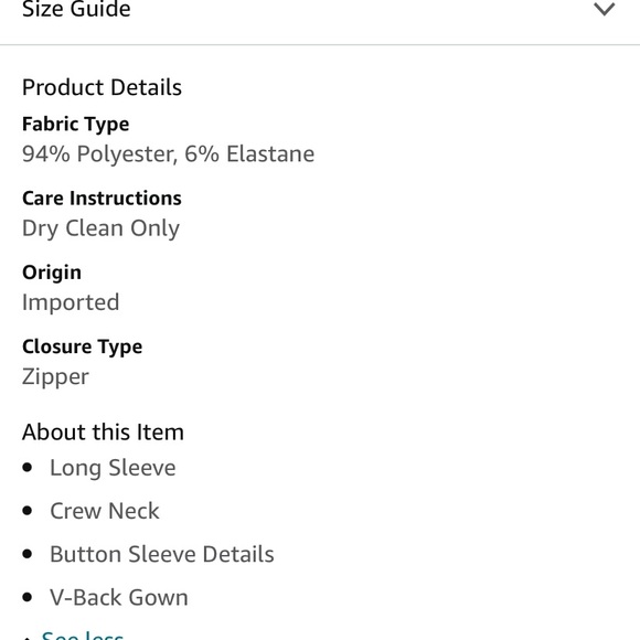 TAHARI ASL long sleeve V-Back Maxi Dress - Picture 4 of 14